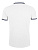 Рубашка поло мужская Pasadena Men 200 с контрастной отделкой, белая с синим - миниатюра - рис 3.