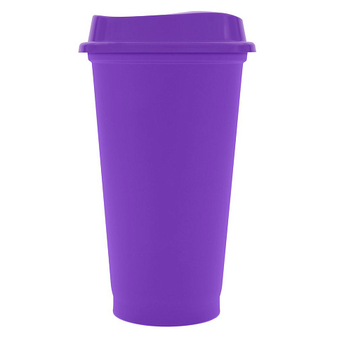 Стакан с крышкой Color Cap, фиолетовый - рис 2.