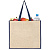 Холщовая сумка для покупок Bagari с синей отделкой - миниатюра - рис 6.