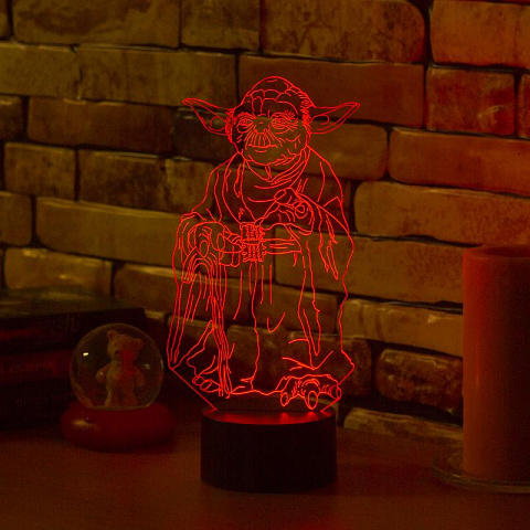 3D лампа Йода - рис 2.