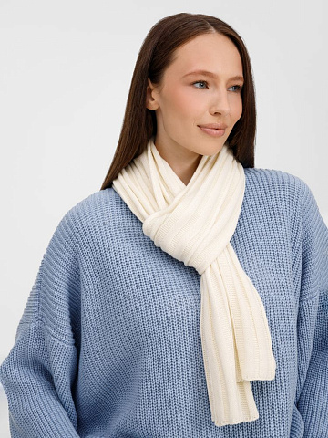 Шарф Metelitsa, белый (молочный) - рис 6.