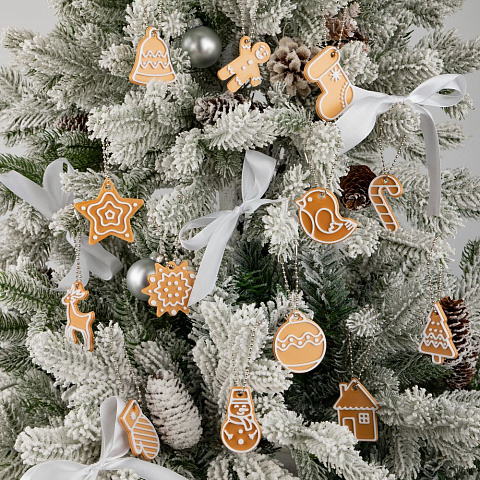 Мини-подвеска «Пряник», птичка - рис 5.