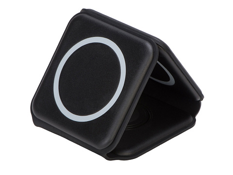 Беспроводное зарядное устройство 3-в-1 Road, 15 Вт, черный - рис 4.