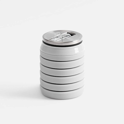 Складная бутылка для воды Folla, серая - рис 3.