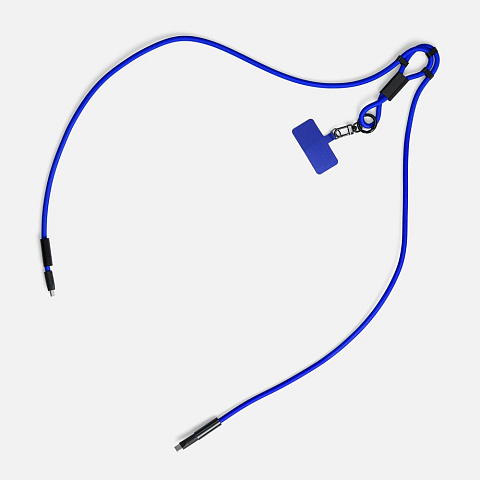 Кабель-ланьярд energyFlex Power Delivery 60 Вт, темно-синий - рис 4.