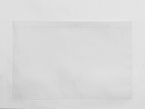 Хлопковый фартук 180gsm, белый - рис 2.