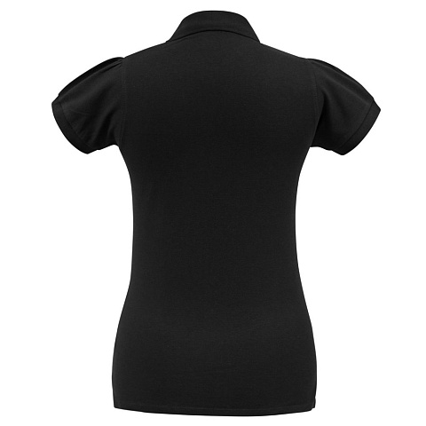 Рубашка поло женская Heavymill черная - рис 3.