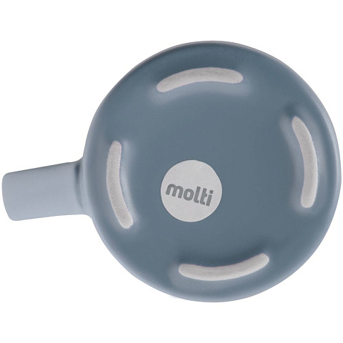 Кружка Modern Bell, матовая, серо-синяя - рис 4.