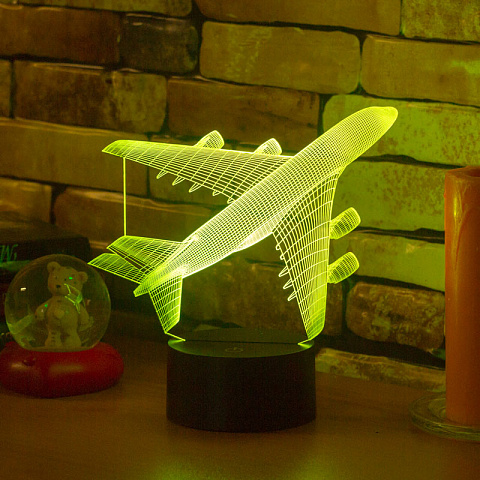 3D светильник Самолёт - рис 4.