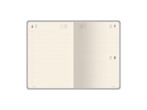 Ежедневник А5 датированный Megapolis Loft на 2026, морская волна - рис 7.