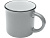 Bari керамическая кружка объемом 240 мл, серый - миниатюра