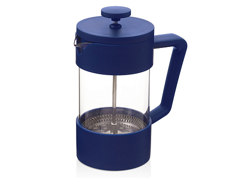 Подарочный набор c френчпрессом, кружками и чаем, синий - рис 6.