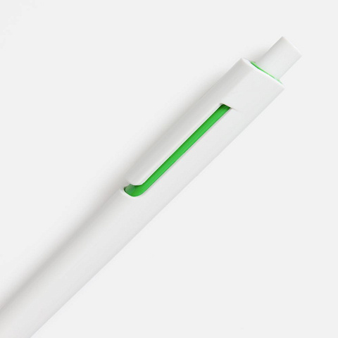 Ручка шариковая Dominanta, белая с зеленым - рис 5.