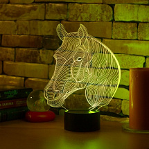 3D светильник Лошадь