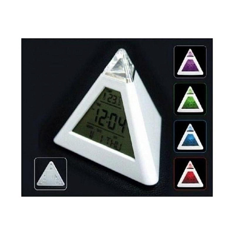 Часы будильник с подсветкой Пирамида - рис 4.