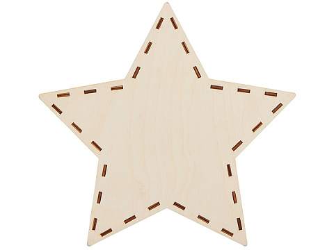 Шкатулка из фанеры в виде звезды Asteris, сине-серебристый - рис 4.