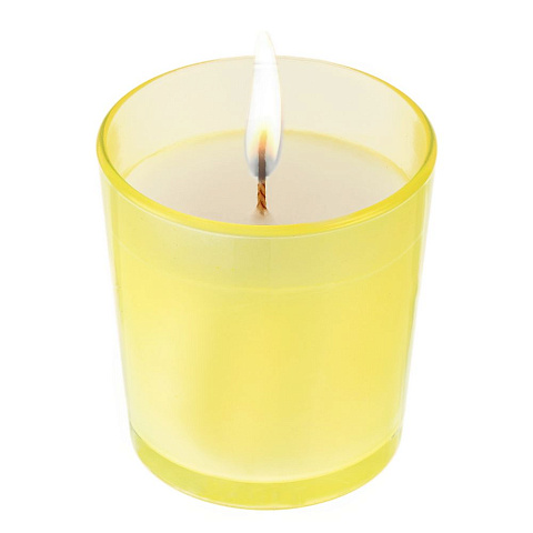 Свеча ароматическая Ristoro, желтая, ягоды в игристом - рис 3.