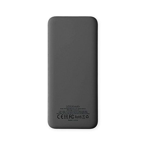 Внешний аккумулятор Kris soft touch, 10000mAh (Серый) - рис 3.