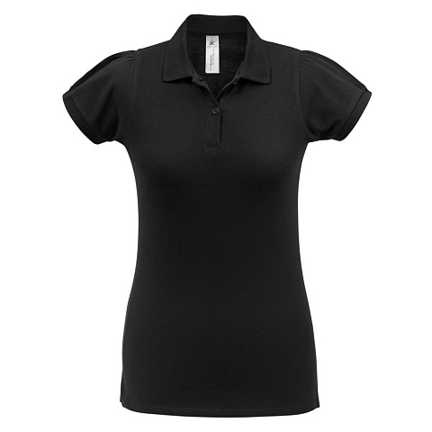 Рубашка поло женская Heavymill черная - рис 2.