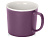 Матовая кружка Nancy 360 мл цветная снаружи, белая внутри, фиолетовый - миниатюра