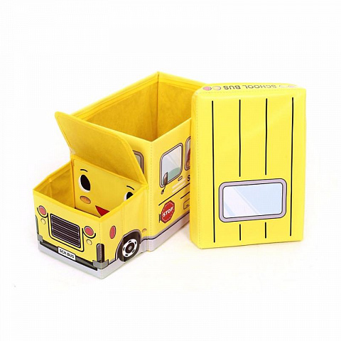 Короб для игрушек и мелочей School Bus