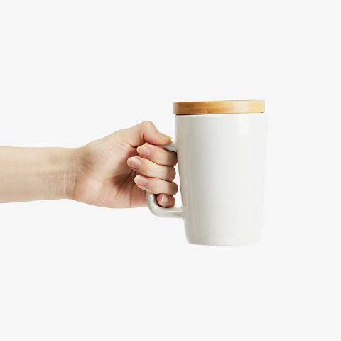 Кружка Vierra с крышкой-костером, белая - рис 5.