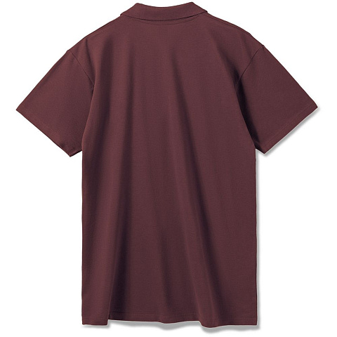 Рубашка поло мужская Summer 170, бордовая - рис 3.