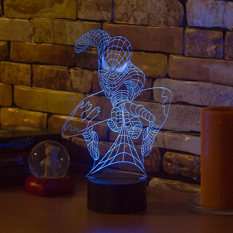 3D светильник Человек Паук - рис 3.