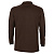 Рубашка поло мужская с длинным рукавом Winter II 210 шоколадно-коричневая - миниатюра - рис 3.
