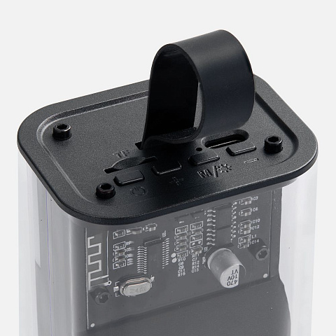 Bluetooth-колонка с подсветкой Groove, серая - рис 6.