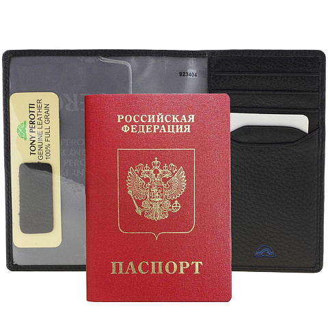 Обложка для паспорта Classe, черная - рис 5.