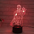 3D светильник Железный человек - миниатюра - рис 2.