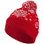Новогодняя шапка Снежная зима (красная) - миниатюра