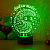3D светильник Ёжик с пожеланием - миниатюра - рис 4.