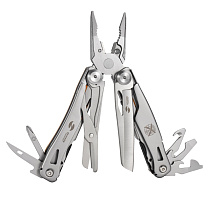 Мультитул Stinger, 106 мм, 15 функций, сталь/АБС-пластик, оранжевый, в комплекте нейлоновый чехол