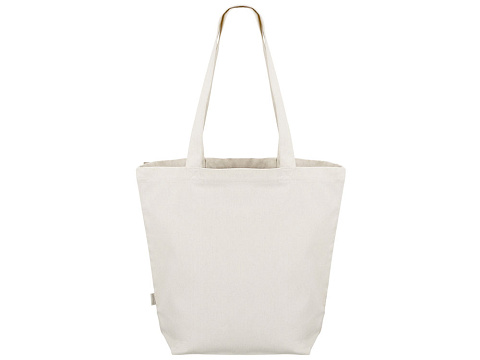 Сумка для шоппинга Cotton из переработанного хлопка 280 г, натуральный - рис 2.