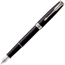 Перьевая ручка Parker Sonnet F539, цвет: LaqBlack СT, перо: F, цвет чернил: black, в подарочной упаковке