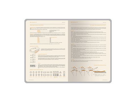 Ежедневник А5 датированный Boston 2026, коричневый с салатовым обрезом - рис 6.