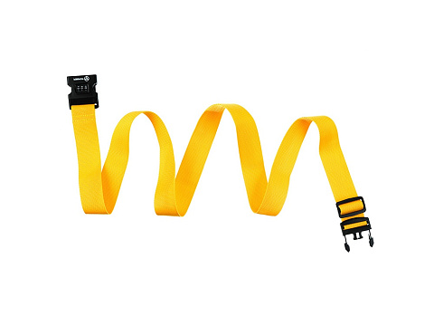 Ремень для чемодана Torber, желтый, 182 х 5 см - рис 4.