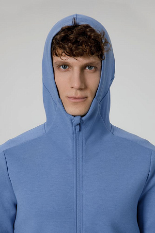 Куртка с капюшоном унисекс Begi, синяя - рис 10.