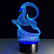 3D светильник Золотая антилопа - миниатюра - рис 4.