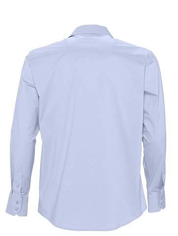 Рубашка мужская с длинным рукавом Brighton, голубая - рис 3.