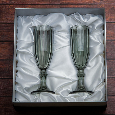 Набор бокалов для шампанского Ретро (2 шт) - рис 2.