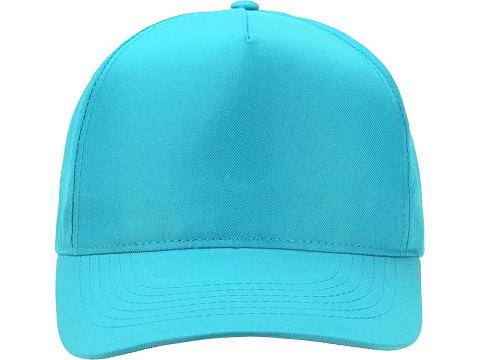 Бейсболка Poly 5-ти панельная 120 гр, лазурный - рис 2.