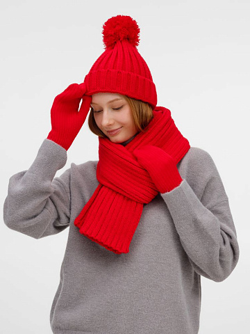 Шапка HappyGo, красная - рис 6.