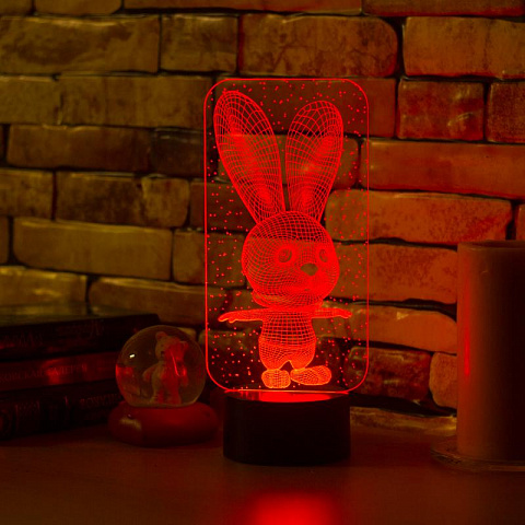 3D лампа Зайчонок - рис 7.