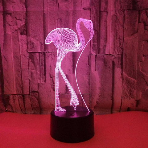 3D светильник Фламинго - рис 5.