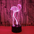 3D светильник Фламинго - миниатюра - рис 5.