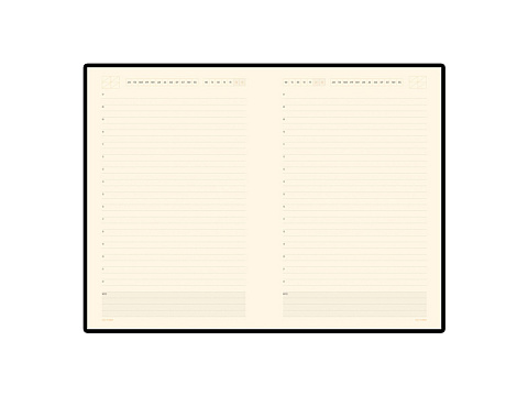 Ежедневник А5 недатированный Monaco, темно-синий - рис 2.