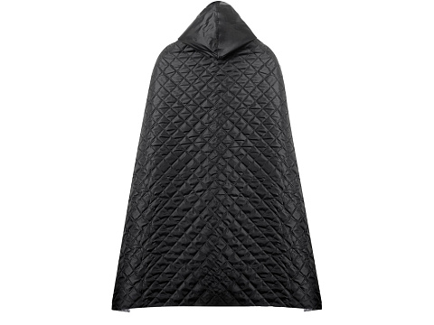 Пончо Cappy с капюшоном на липучке в мешке, черный - рис 7.
